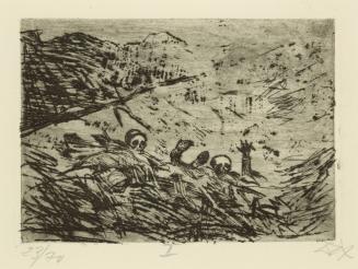 Buried Alive (January 1916, Champagne) [Verschüttete (Januar 1916, Champagne)], from the series Der Krieg (The War)