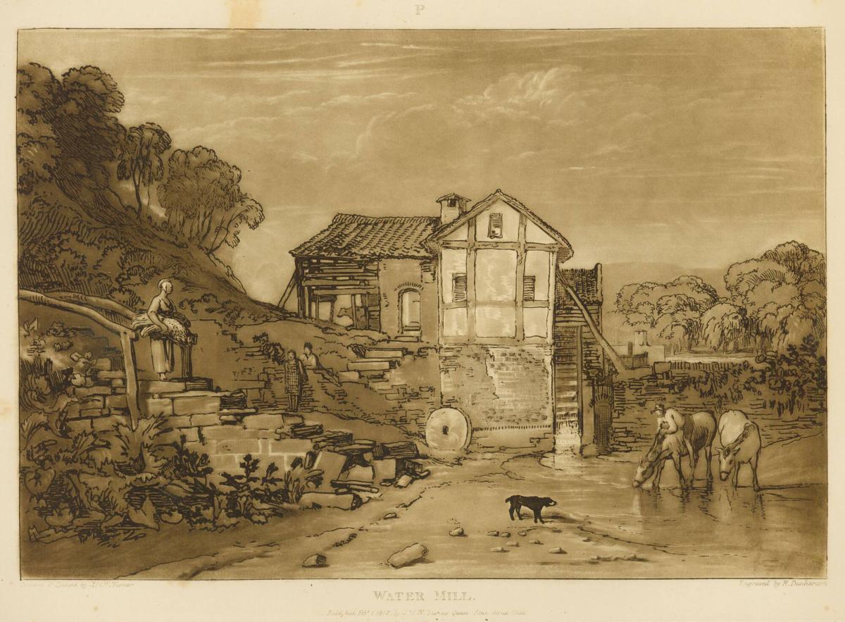 Water Mill, part VIII, plate 37, from Liber Studiorum