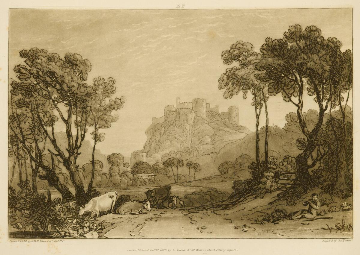 The Castle above the Meadows, part II, plate 8, from Liber Studiorum