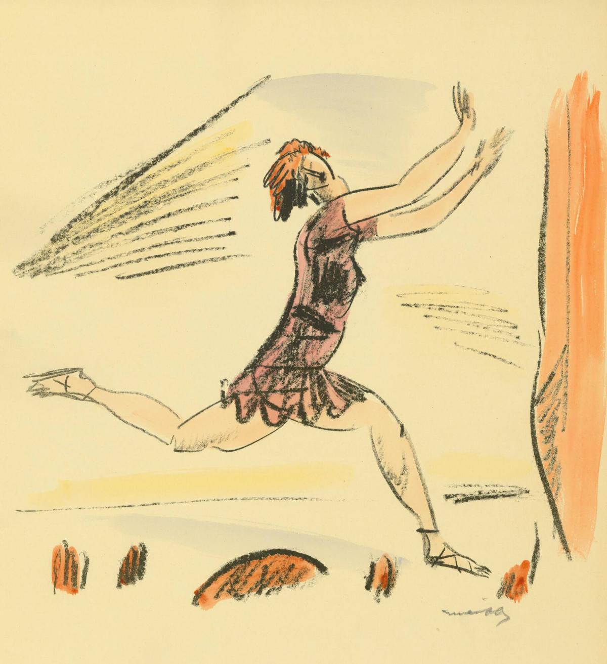 Dancer, from the series 10 Lithographie