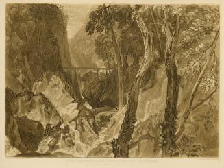 Mill Near the Grand Chartreuse, Dauphiny, part XI, plate 54, from Liber Studiorum