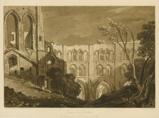 Rivaux Abbey, Yorkshire, part X, plate 51, from Liber Studiorum