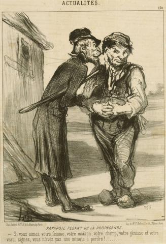 Ratapoil fesant de la propagande (Ratapoil Spreading Propaganda),  from the series Les Actualités