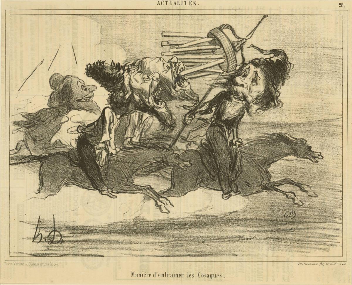 Maniere d'entrainer les Cosaques, from the series Les Actualités