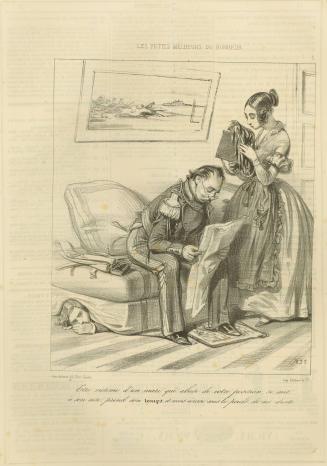 Être victime d'un mari qui abuse de votre position... (To be the victim of a husband who takes advantage of your position...), from the series Les Petits malheurs du bonheur