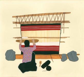 Man Weaving